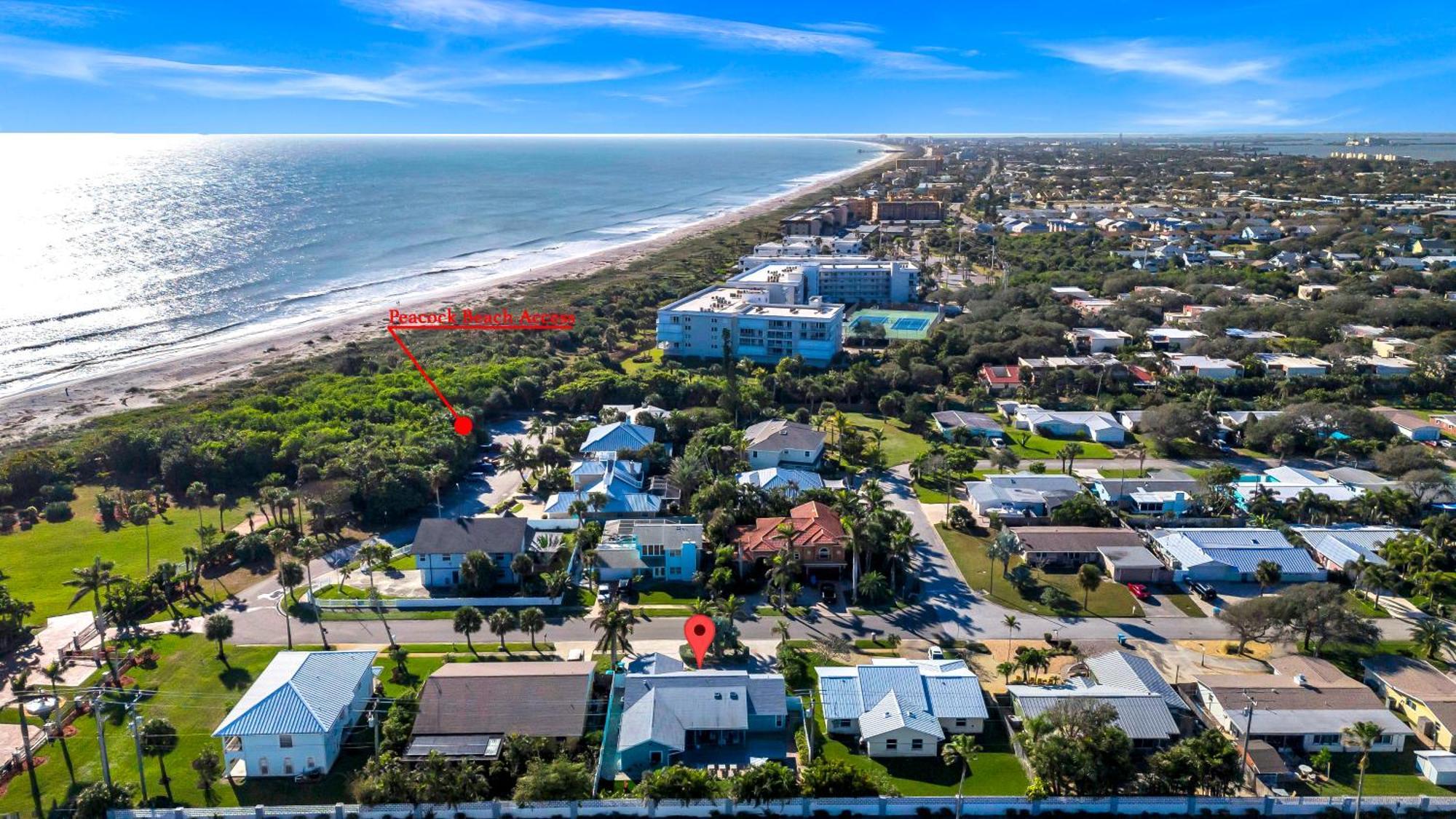 ケープ・カナベラル Ocean House With Hot Tub And Heated Pool ! Beach 1 Minute Walk !ヴィラ エクステリア 写真